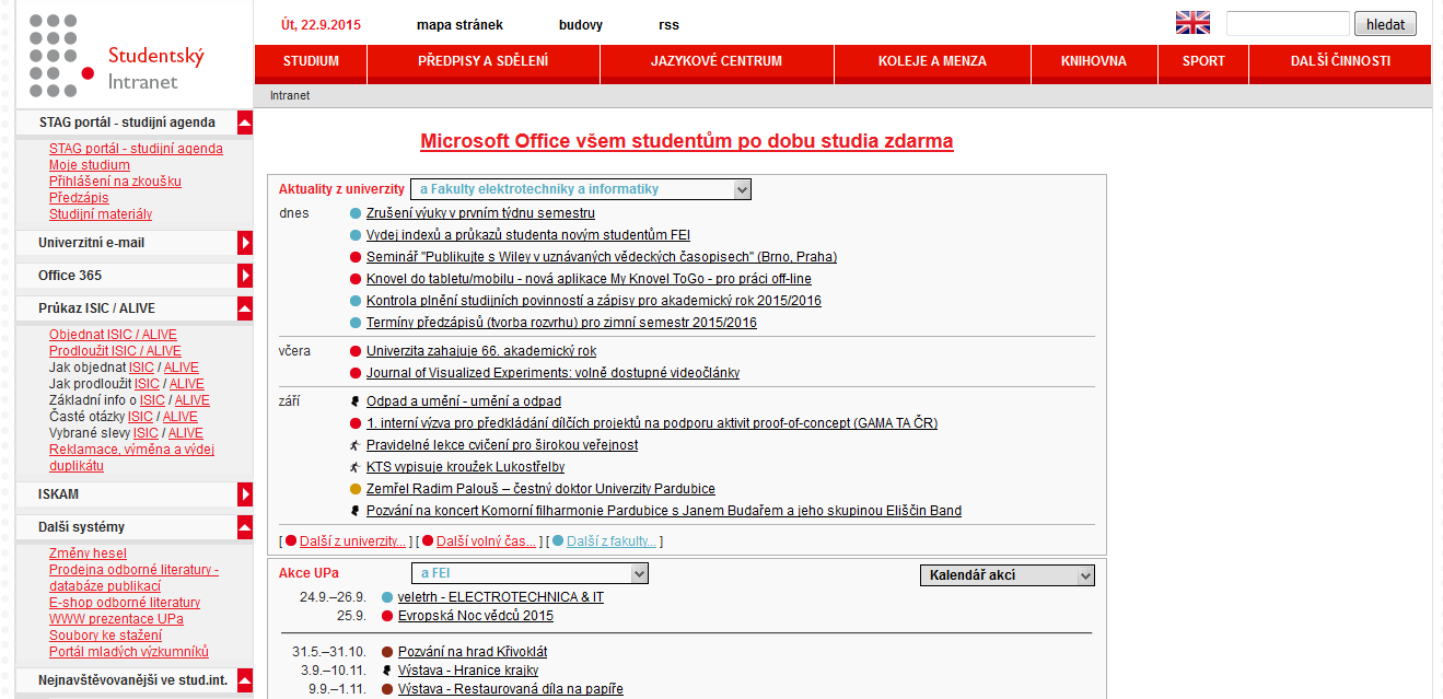 Studentský intranet